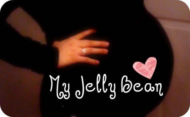 Nancy Polanco's pregnant belly. Over it, there is an overlay that says, "My Jelly Bean." This article covers, 6 Things I Will Never Forget.