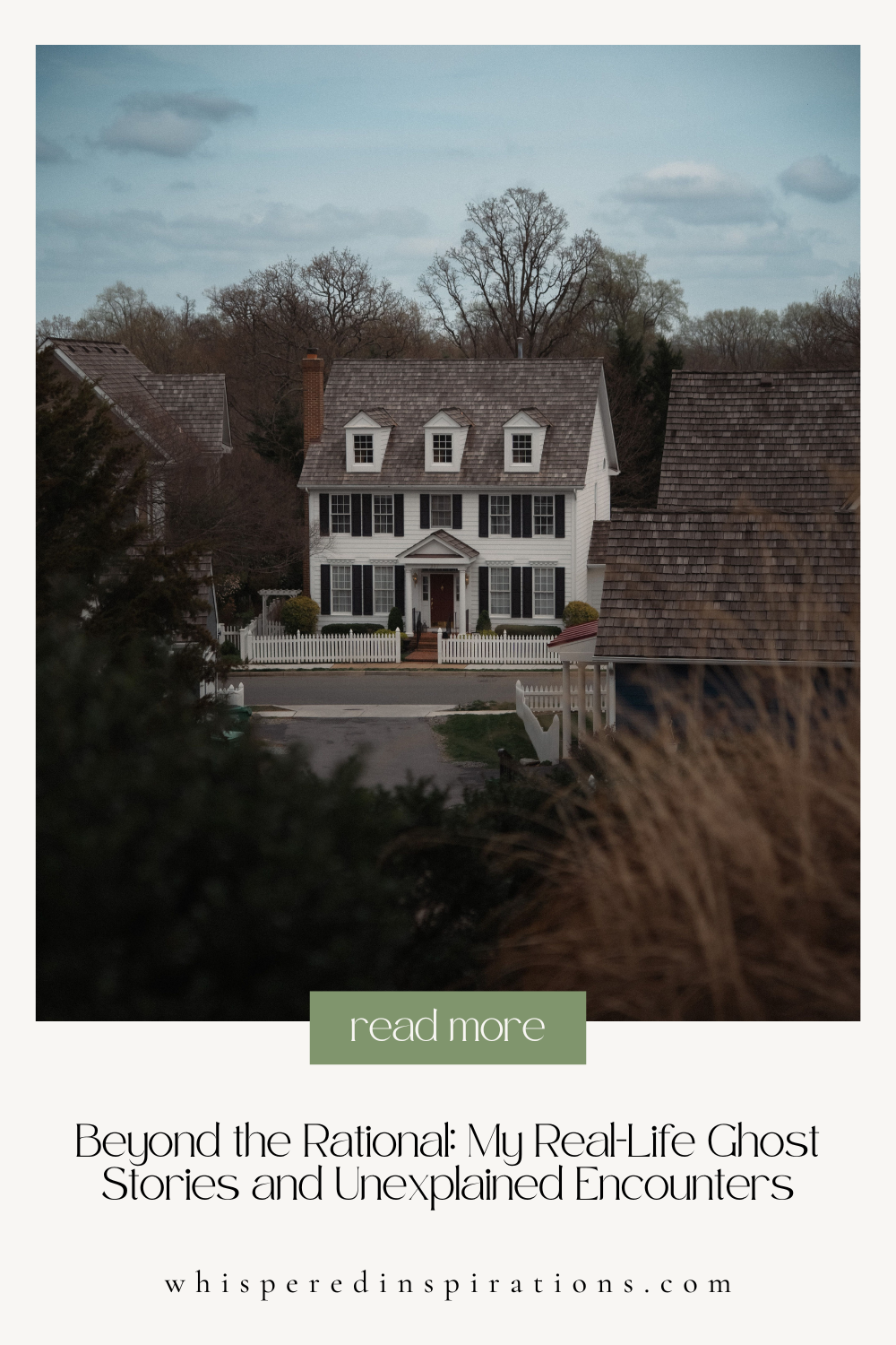 Ready for ghost stories? These are my real life experiences while house sitting also the supernatural experiences in LTC homes.