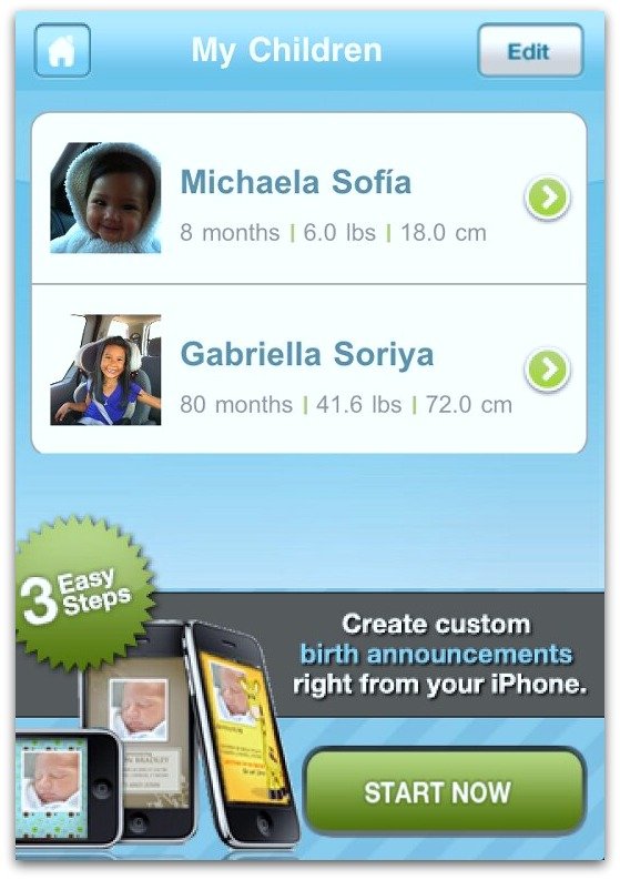 Grow With Me App. Track Your Child's Growth from the Beginning!