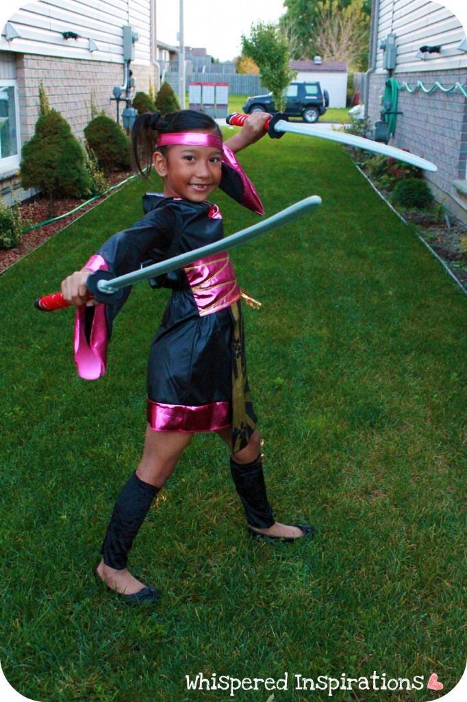 Girl's Pink Ninja Costume