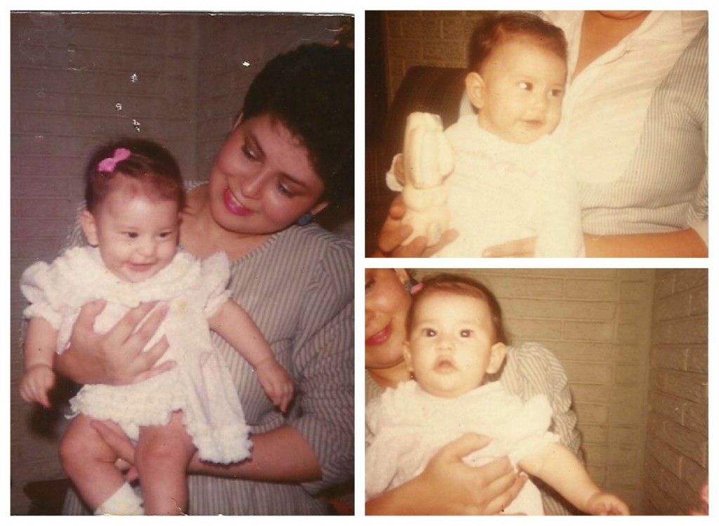 Pictures of my mother, Milagro, and I. Let's talk about self-esteem. 