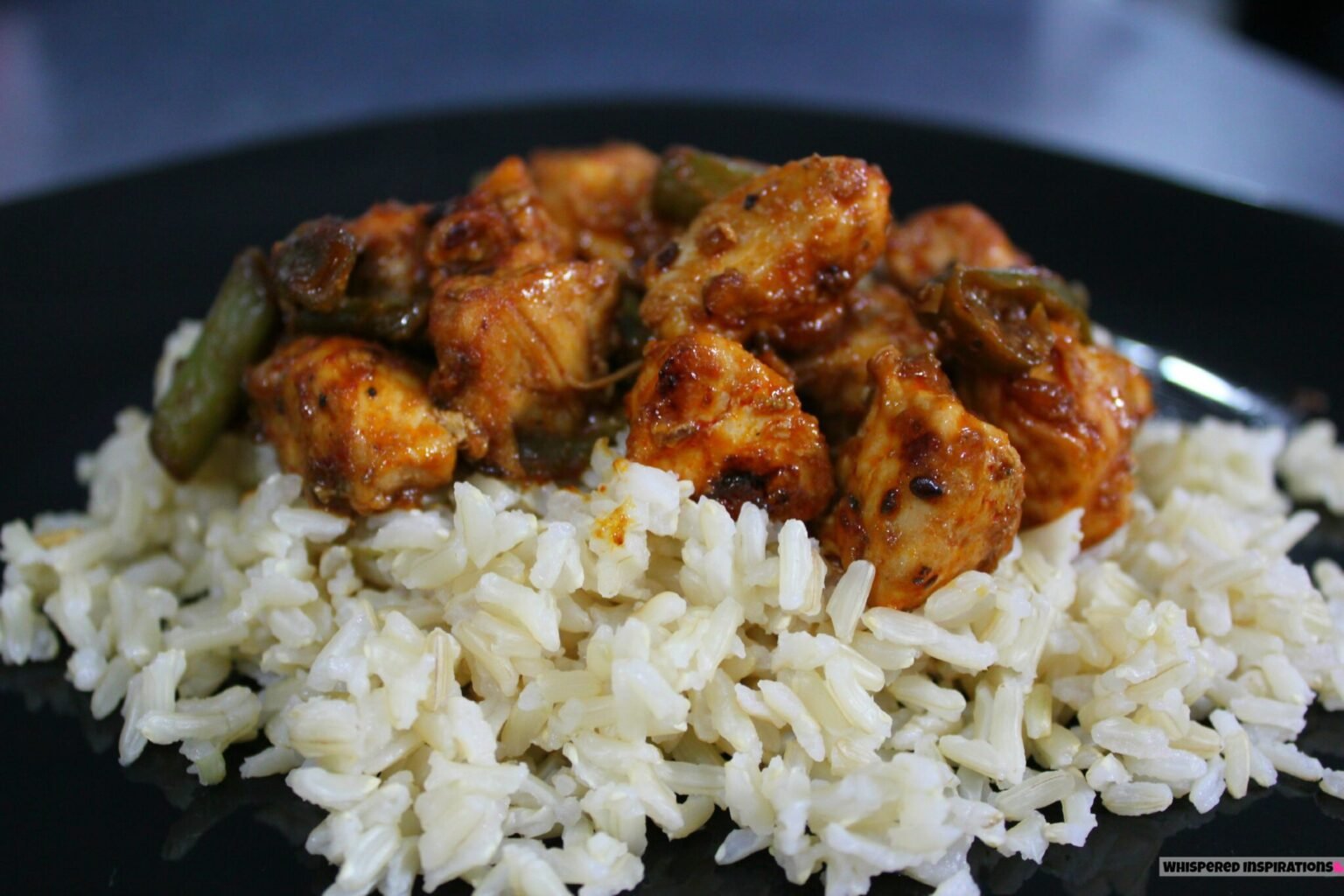 VH Sauces Excite Your Dinner with Korean BBQ Chicken on a Bed of Brown