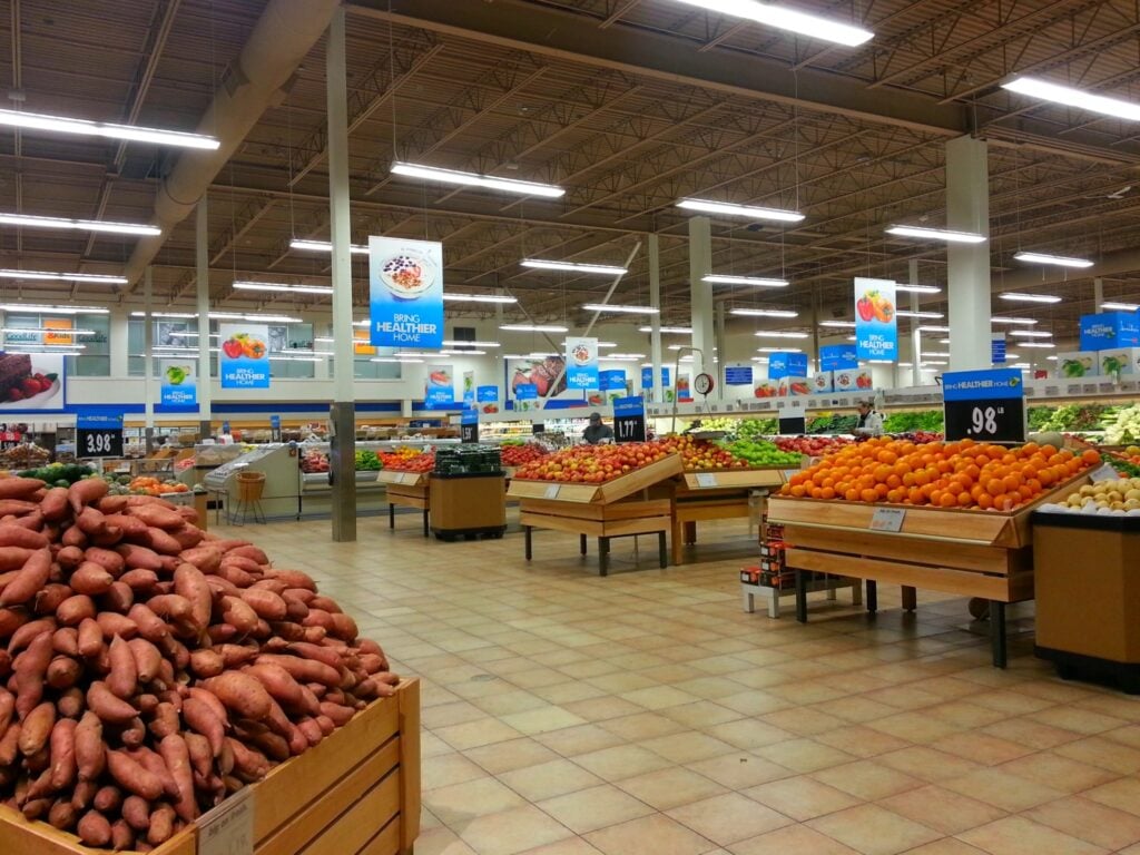 The Real Canadian Superstore Loblaws, the produce section.