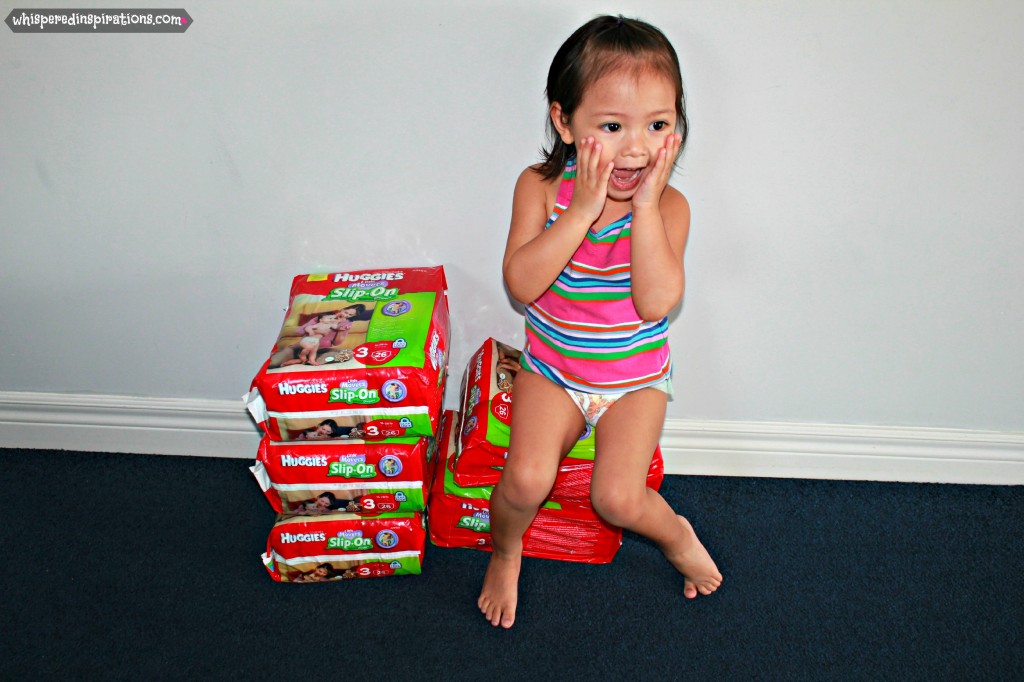 Huggies Slip-Ons Diapers For Wiggly Babies On The Go