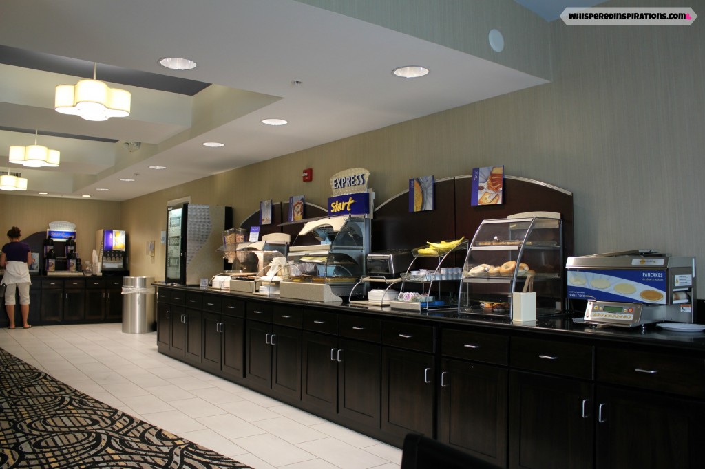 The Holiday Inn Express Breakfast area. 