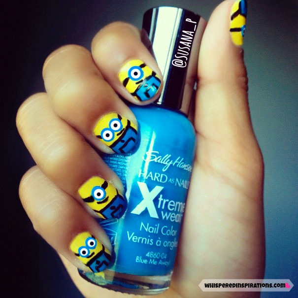 minion nails tutorial