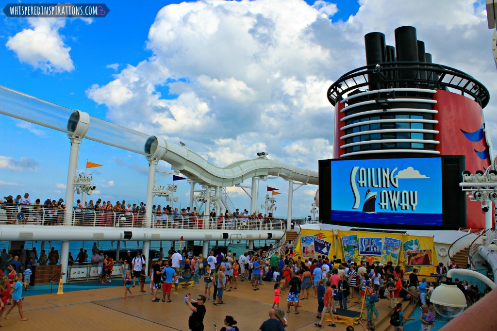 Disney Cruise Sailing Away Party about to start. 