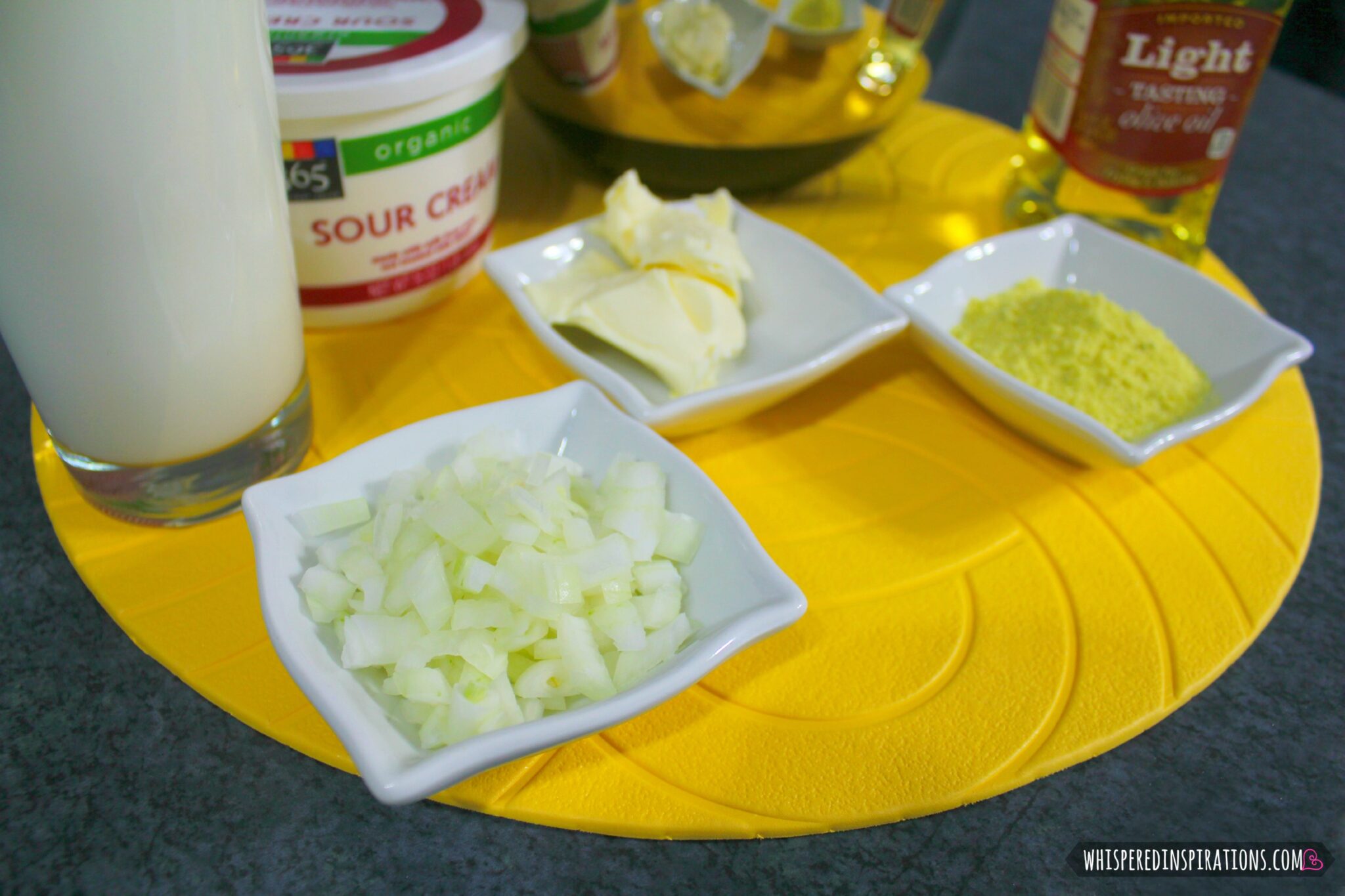 Ingredients to make Mama Milagro's potato soup recipe. 