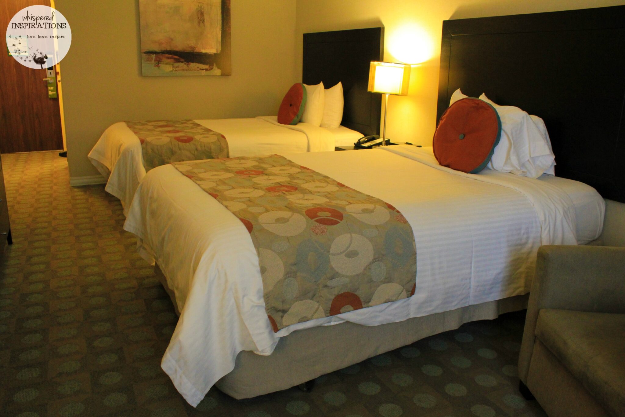 Two Queen beds are shown at the Eaton Chelsea Hotel. 
