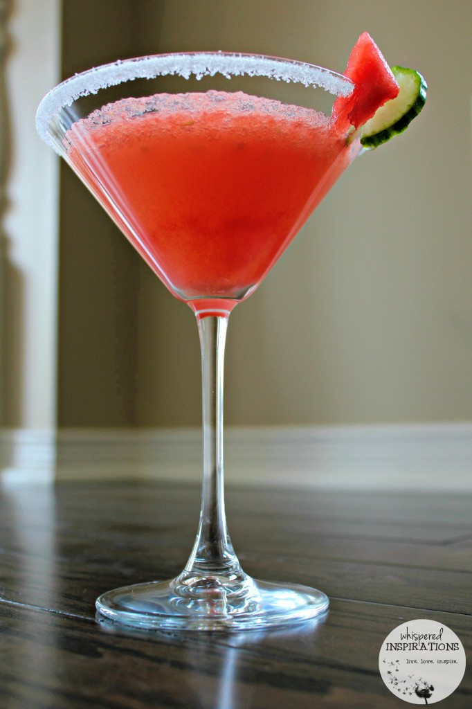 A delicious watermelon and cucumber drink. 