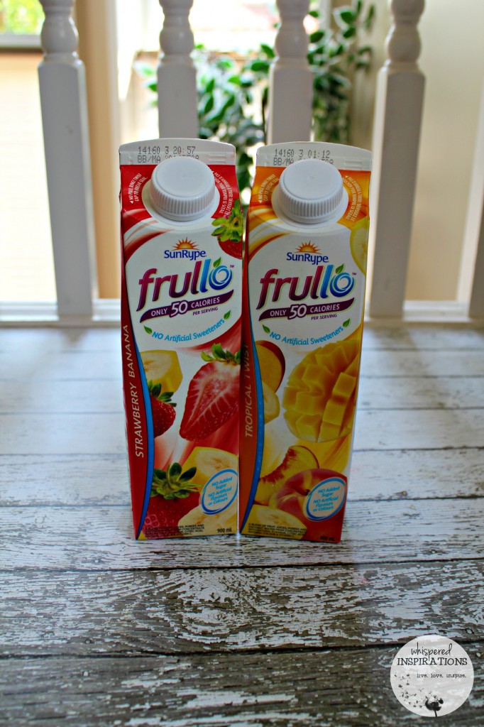 Two SunRype Frullo cartons next to each other. 