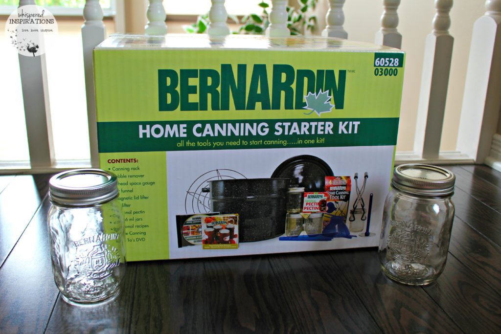 A large box of a Bernardin Home Canning Starter Kit.