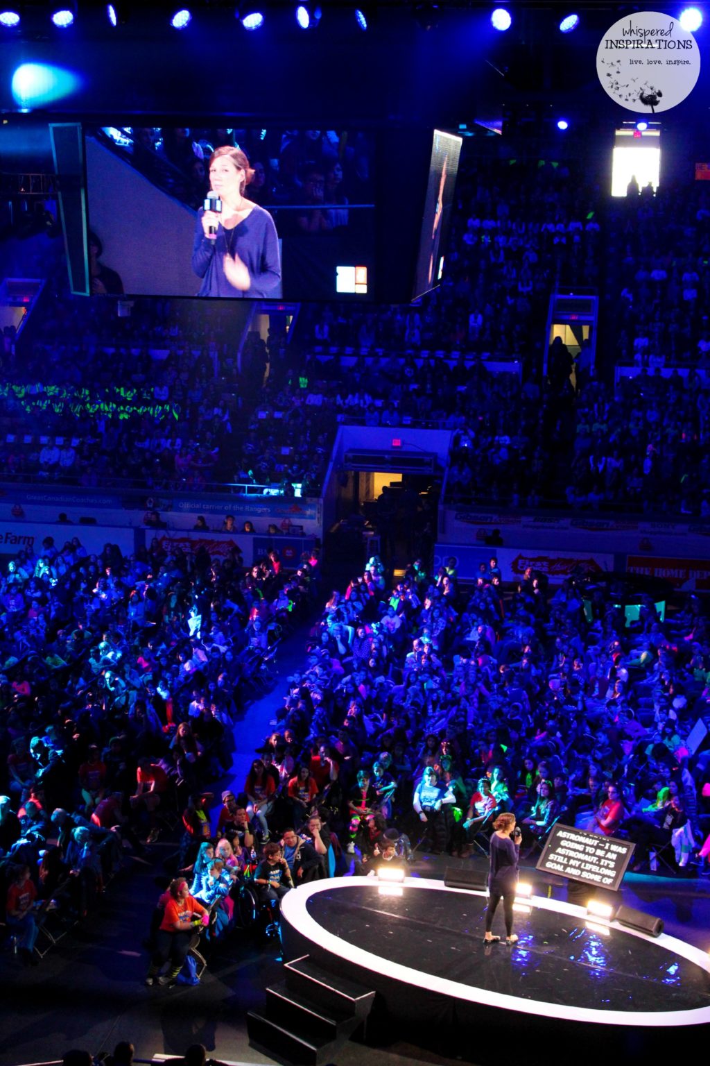 Natalie Panek at We Day Waterloo.