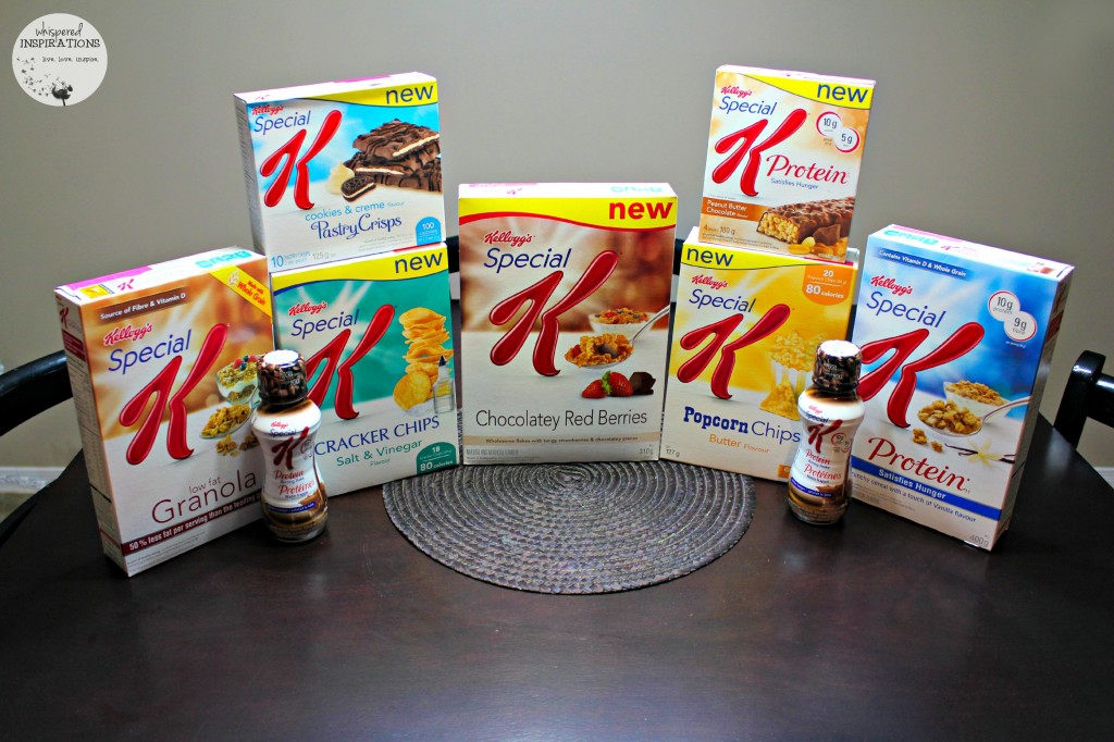A breakfast table filled with Special K goodies. 