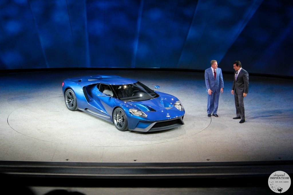 The Ford GT is revealed for the first time.