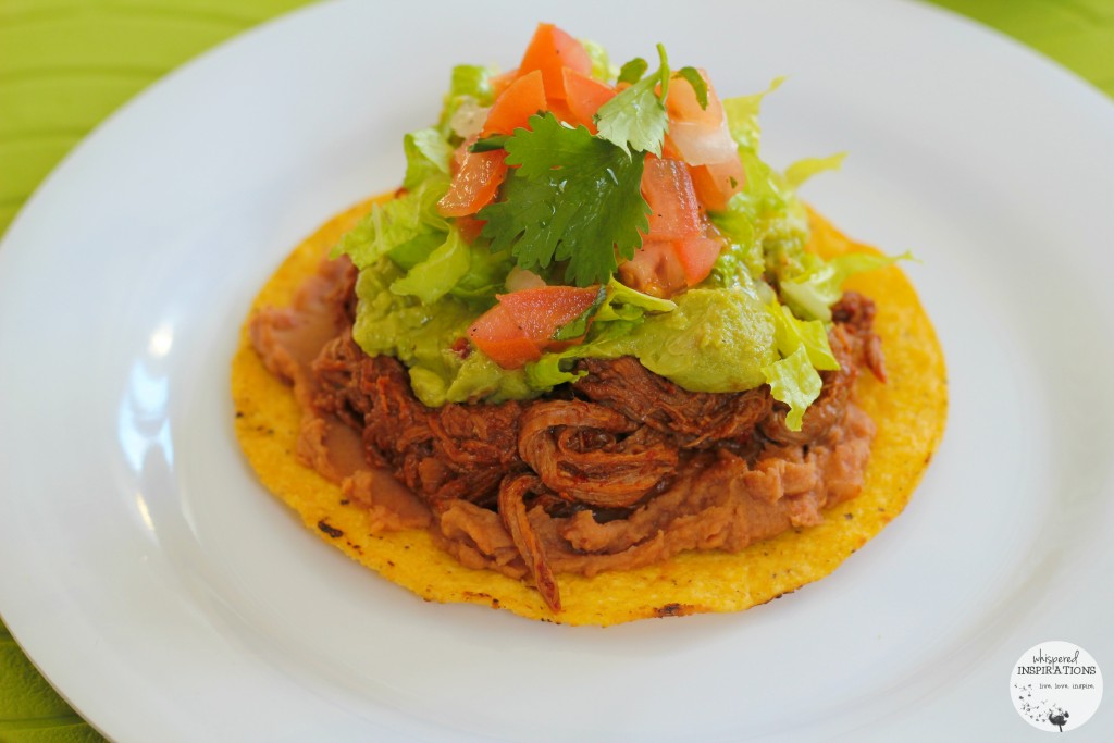 Salvadorean beef enchilada. 