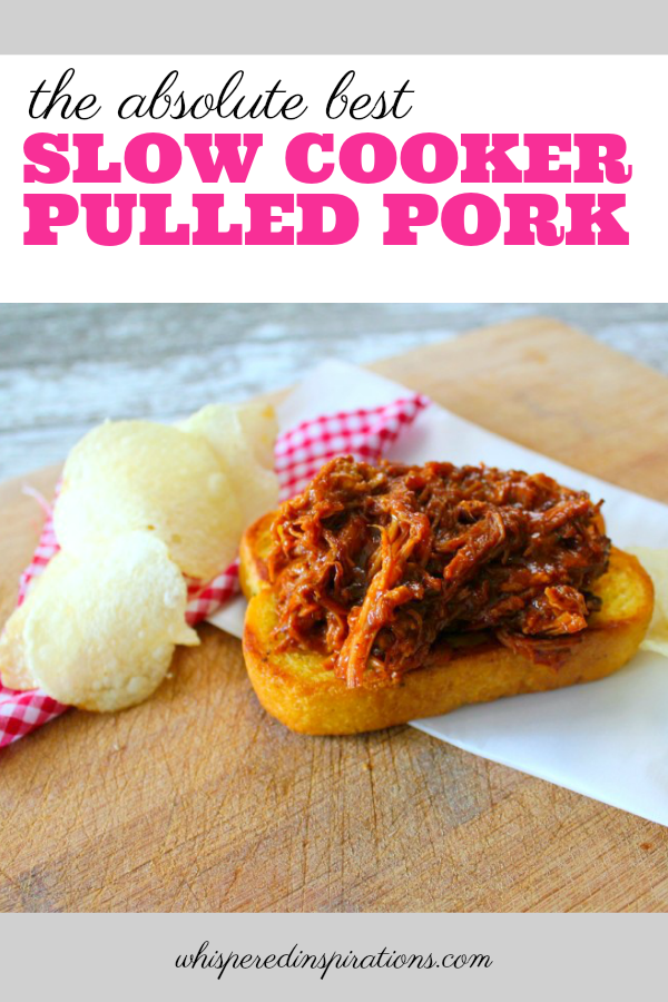 Easy Slow Cooker Pulled Pork. In fact, it's the best that you'll ever make at home! The best part is that you can put it in the slow-cooker before you head out for the day. It's so juicy, flavourful, and so filling. #pulledporkrecipe