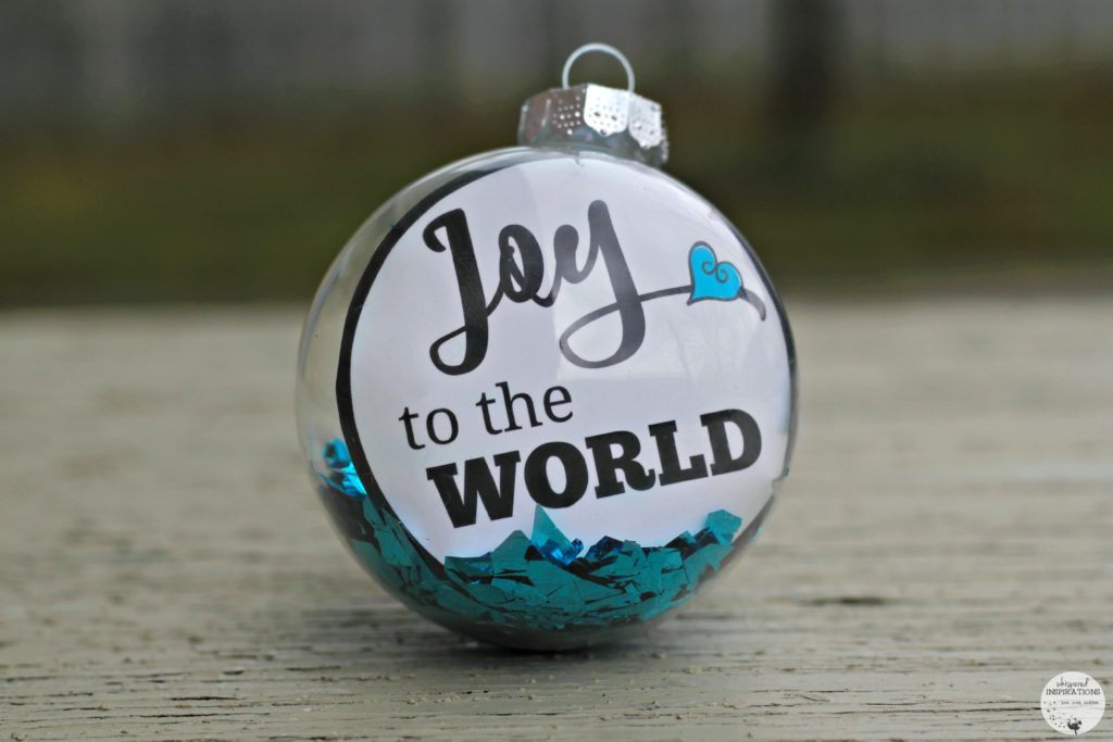 DIY Joy to The World Ornament