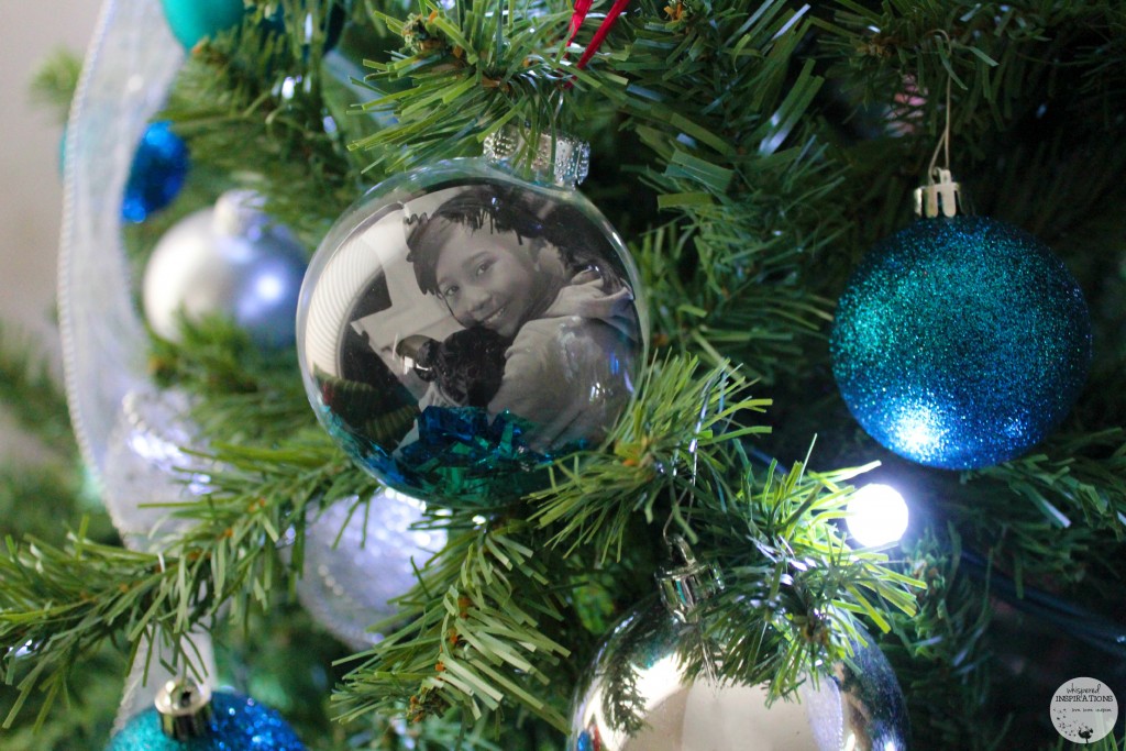 A personalized ornament with Gabby and Lincoln. 