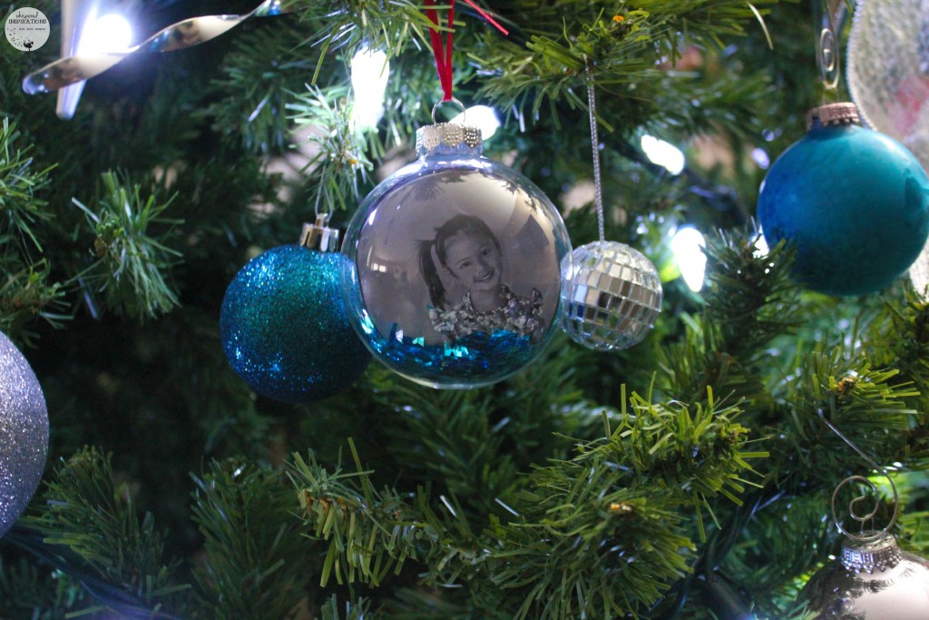 A custom photo ornament with Mimi's picture. 