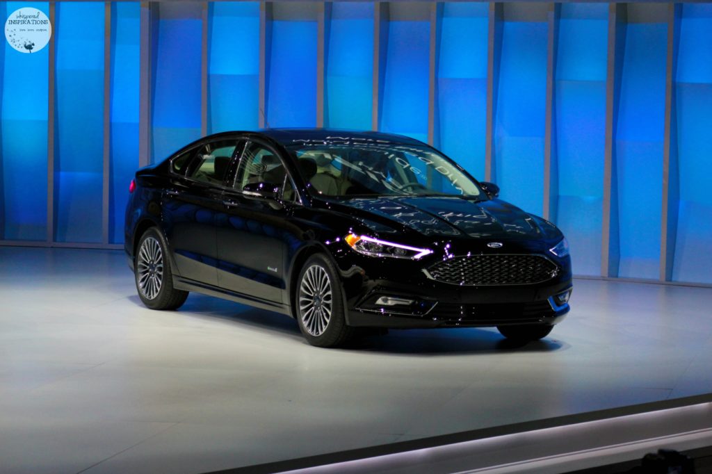 New Ford Fusion in black.