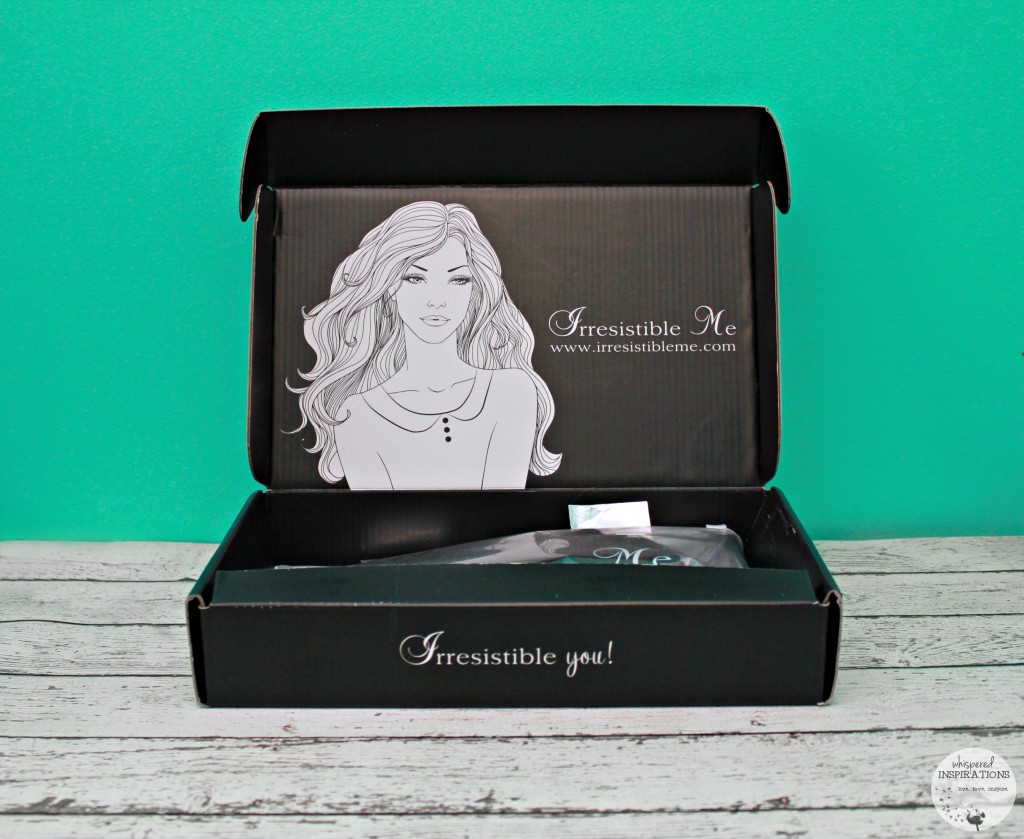 A box of Irresistible Me hair extensions. 