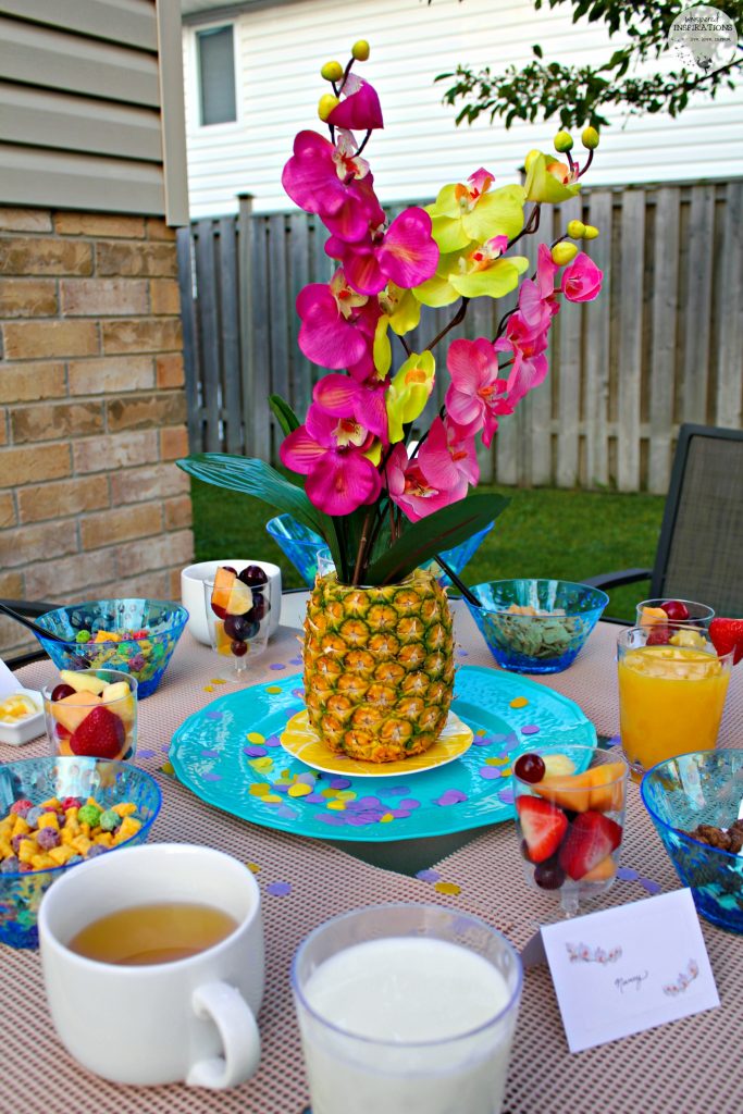 Have a Summer Patio Brunch à La Sally's Cereal with FREE Menu & Place Cards + Giveaway! #SallysCerealDIY