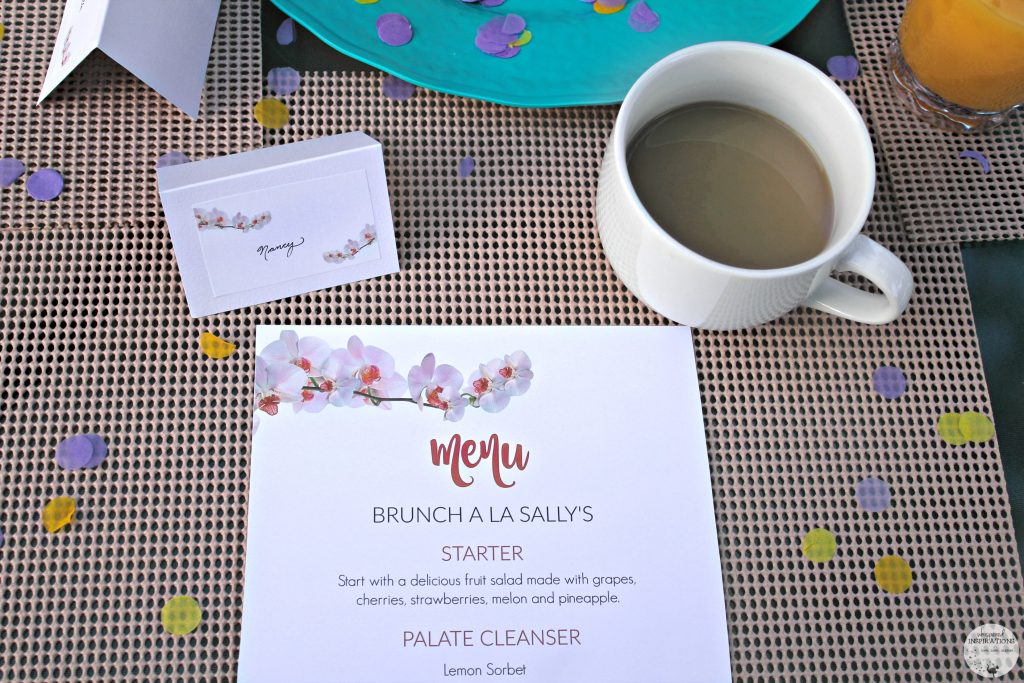 Have a Summer Patio Brunch à La Sally's Cereal with FREE Menu & Place Cards + Giveaway! #SallysCerealDIY