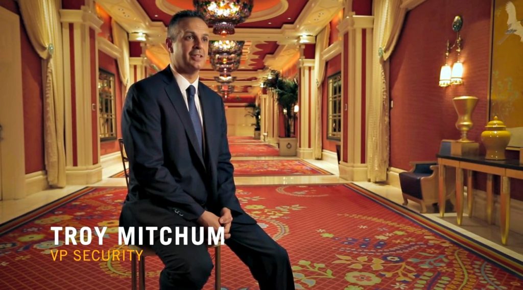 The VP Security of the Wynn Vegas, Troy Mitchum.