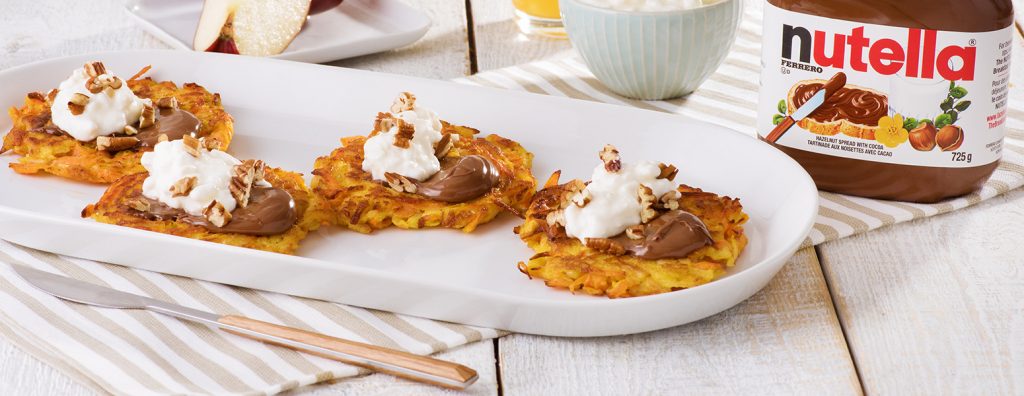 Carrot-Apple-Latkes-Nutella