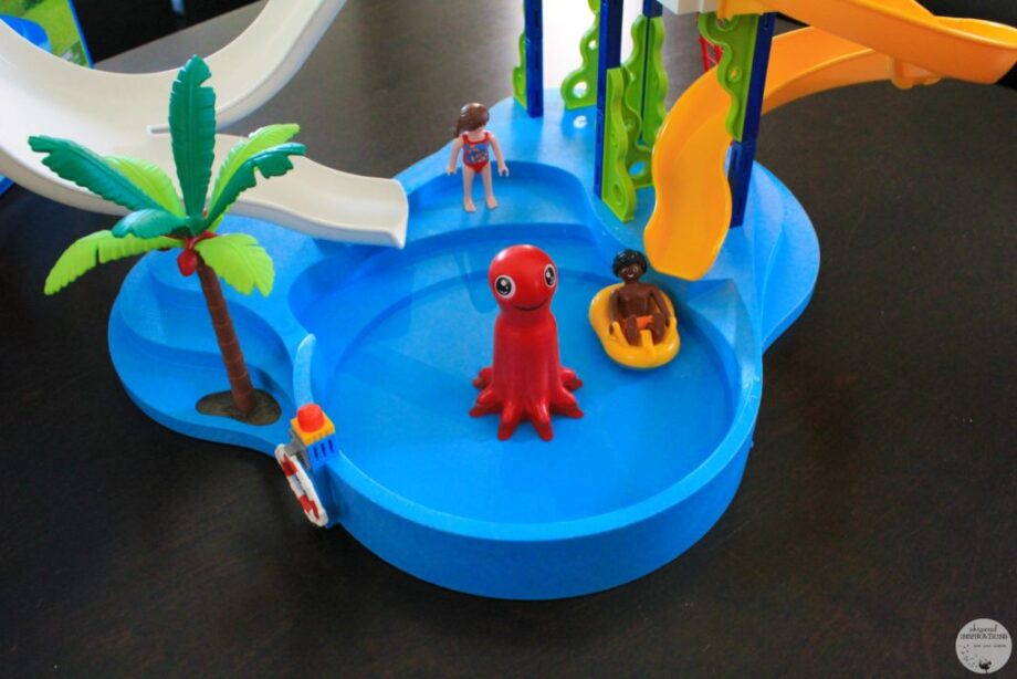 playmobil water park with slides