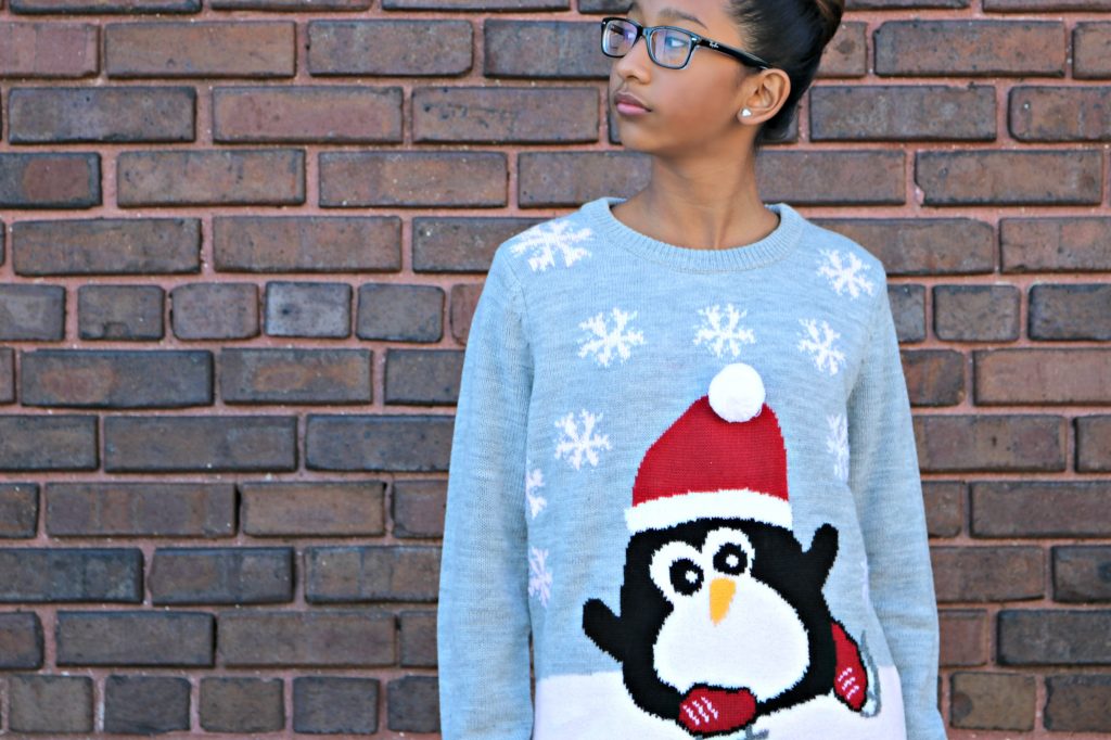 Penguin christmas outlet sweater walmart