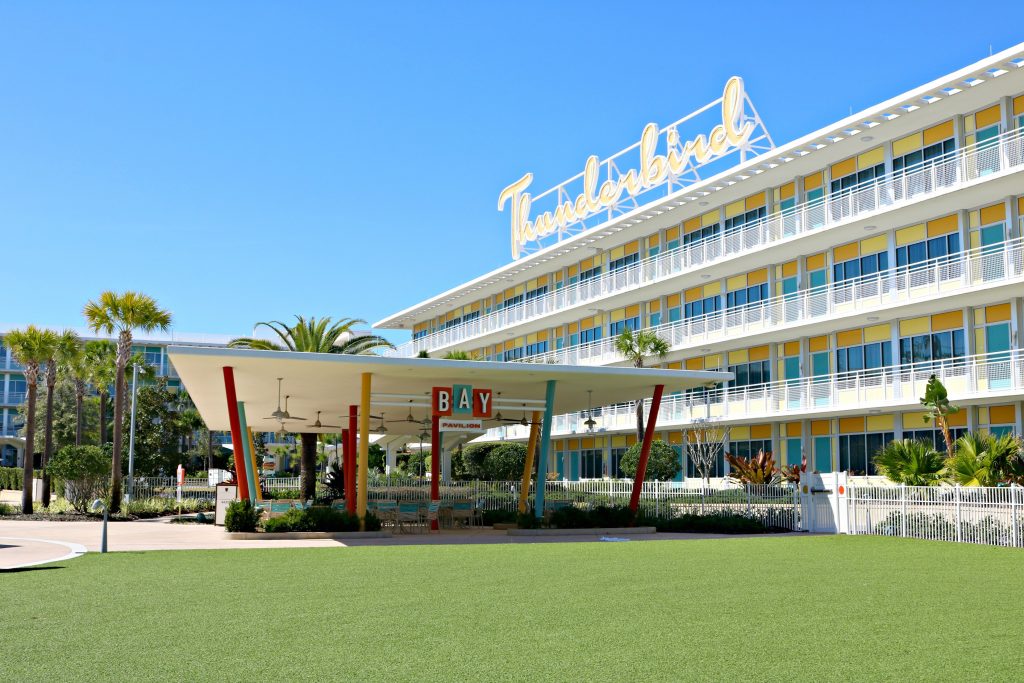 The Thunderbird side of the resort with a place to play outdoor games. 