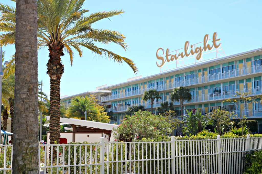 The Starlight side of the resort with palm trees everywhere you look. 