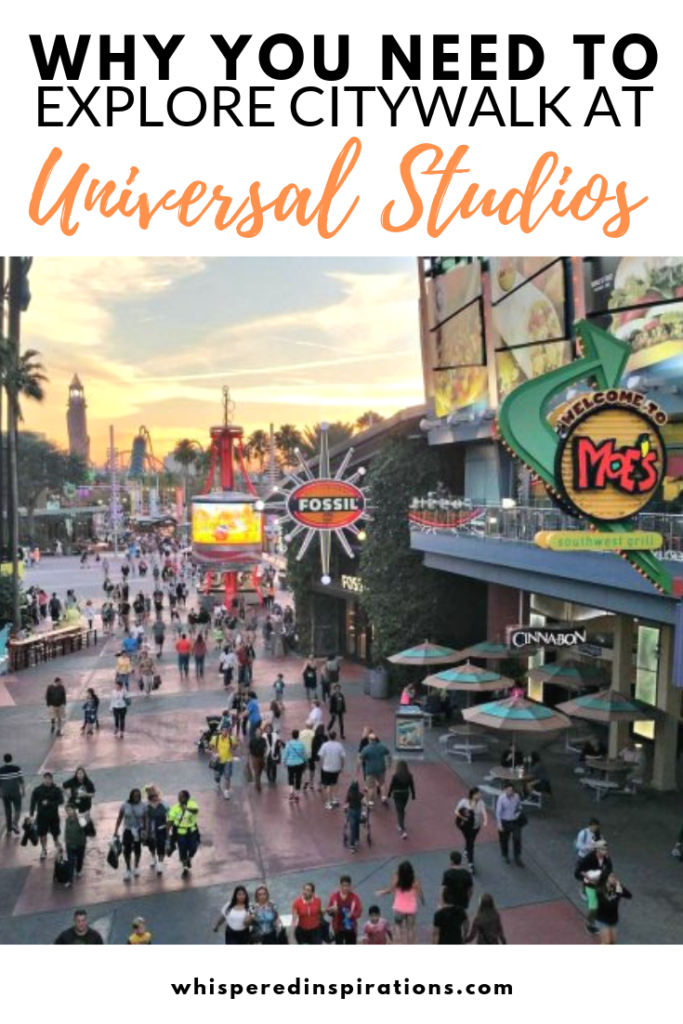 Exploring CityWalk in Universal Studios in Orlando. Did you know that that they have an entertainment district that you can explore for free? #CityWalk #UniversalStudios #UniversalMoments