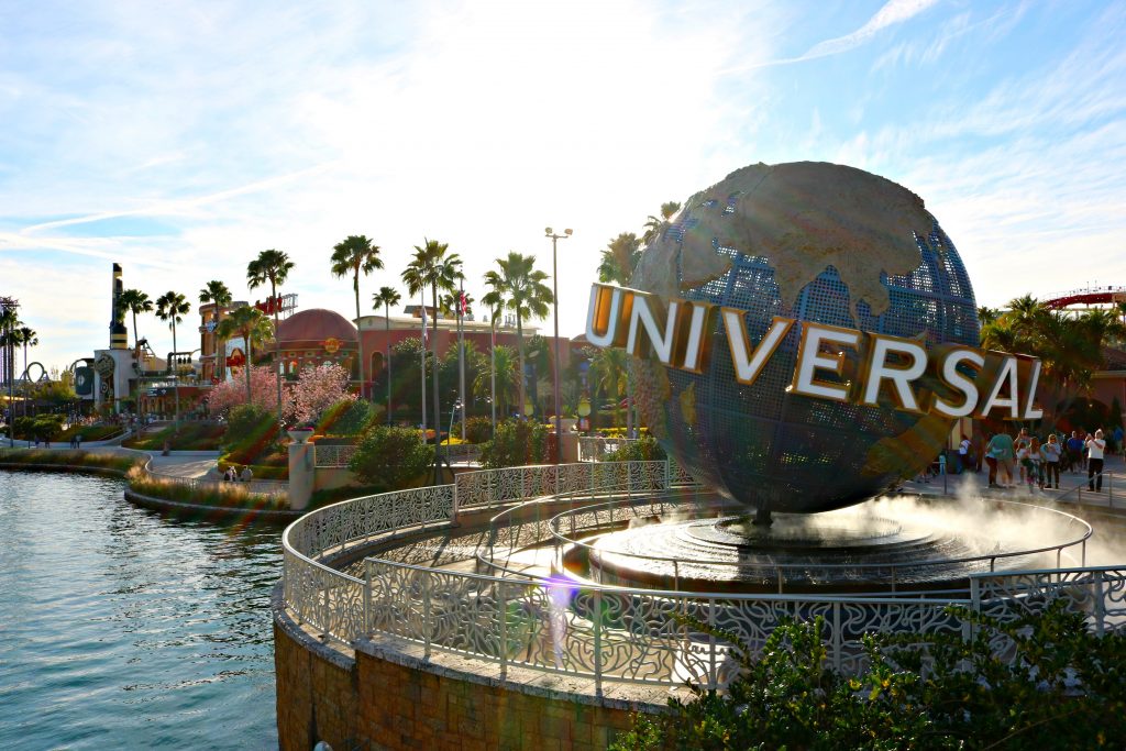 Universal Studos globe at Orlando, FL.