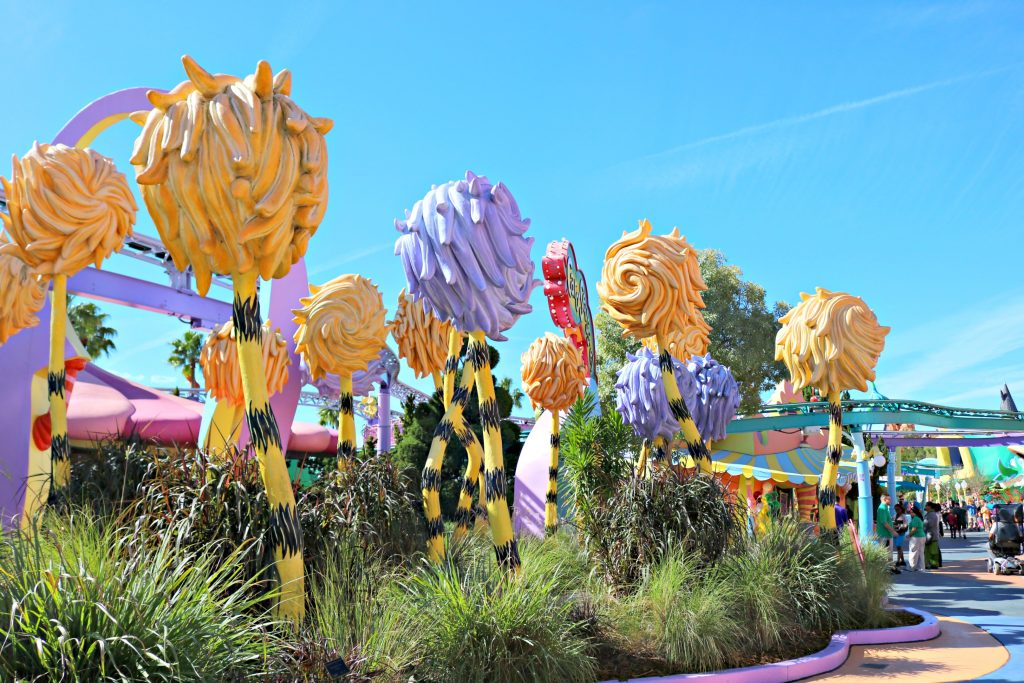 Truffula trees at Universal Studios. 