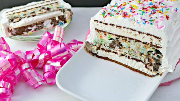 Easy Ice Cream Cake Recipe - Whispered Inspirations
