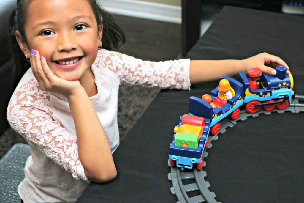 All Aboard the PLAYMOBIL 1. 2. 3. Night Train w/ Track + Giveaway