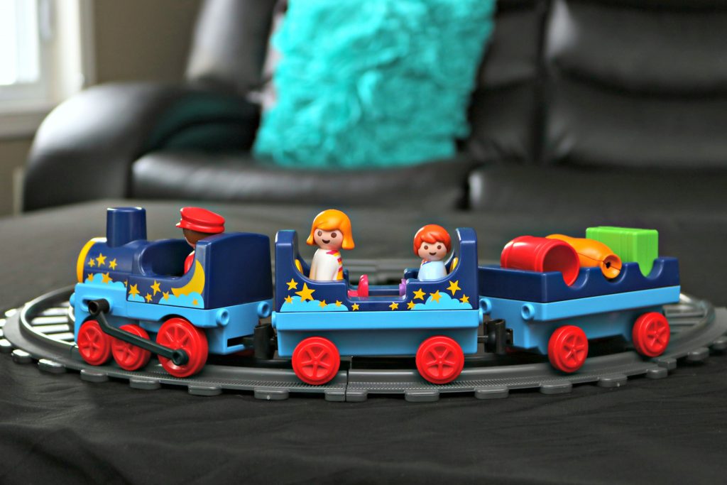 All Aboard the PLAYMOBIL 1. 2. 3. Night Train w/ Track + Giveaway!