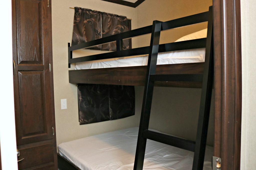 The bunk beds for the kids at Sherkston Shores.