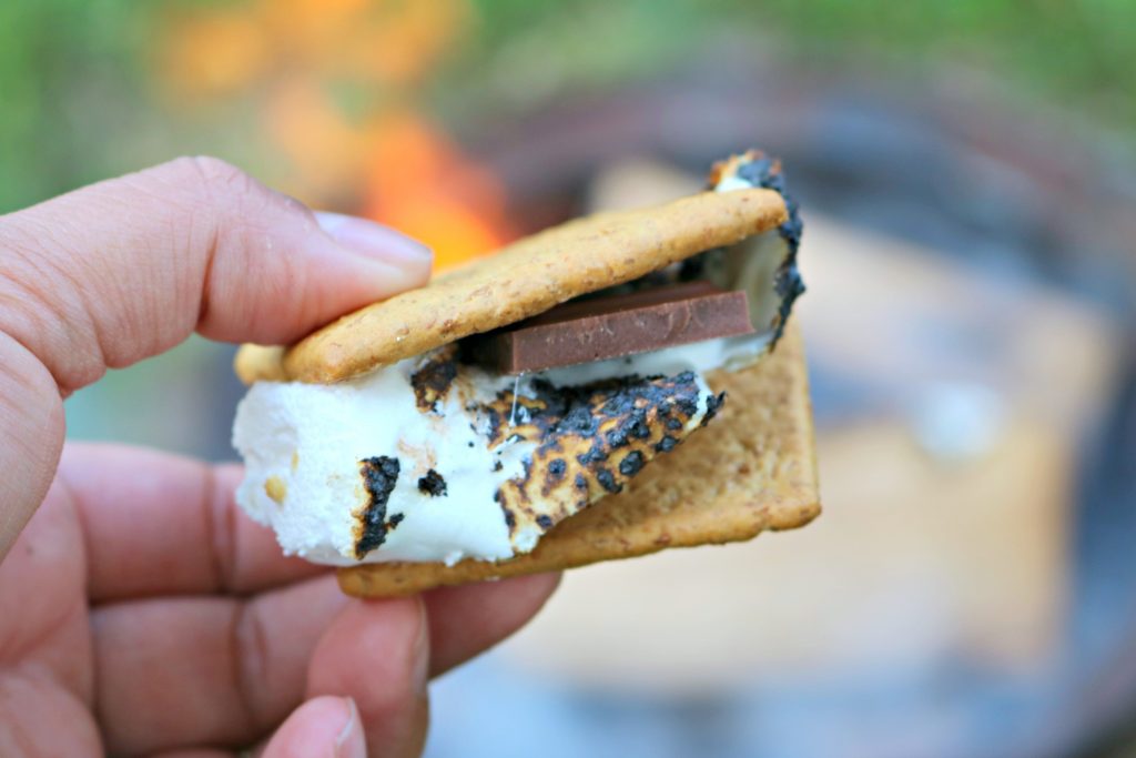 A close up a smores at Sherkston Shores.