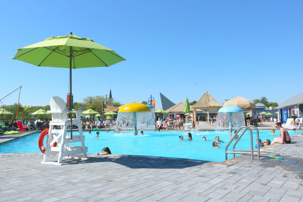 A full view of the pools at Sherkston Shores.