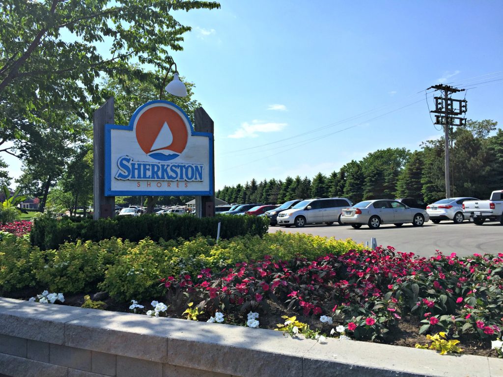 The Sherkston Shores sign.