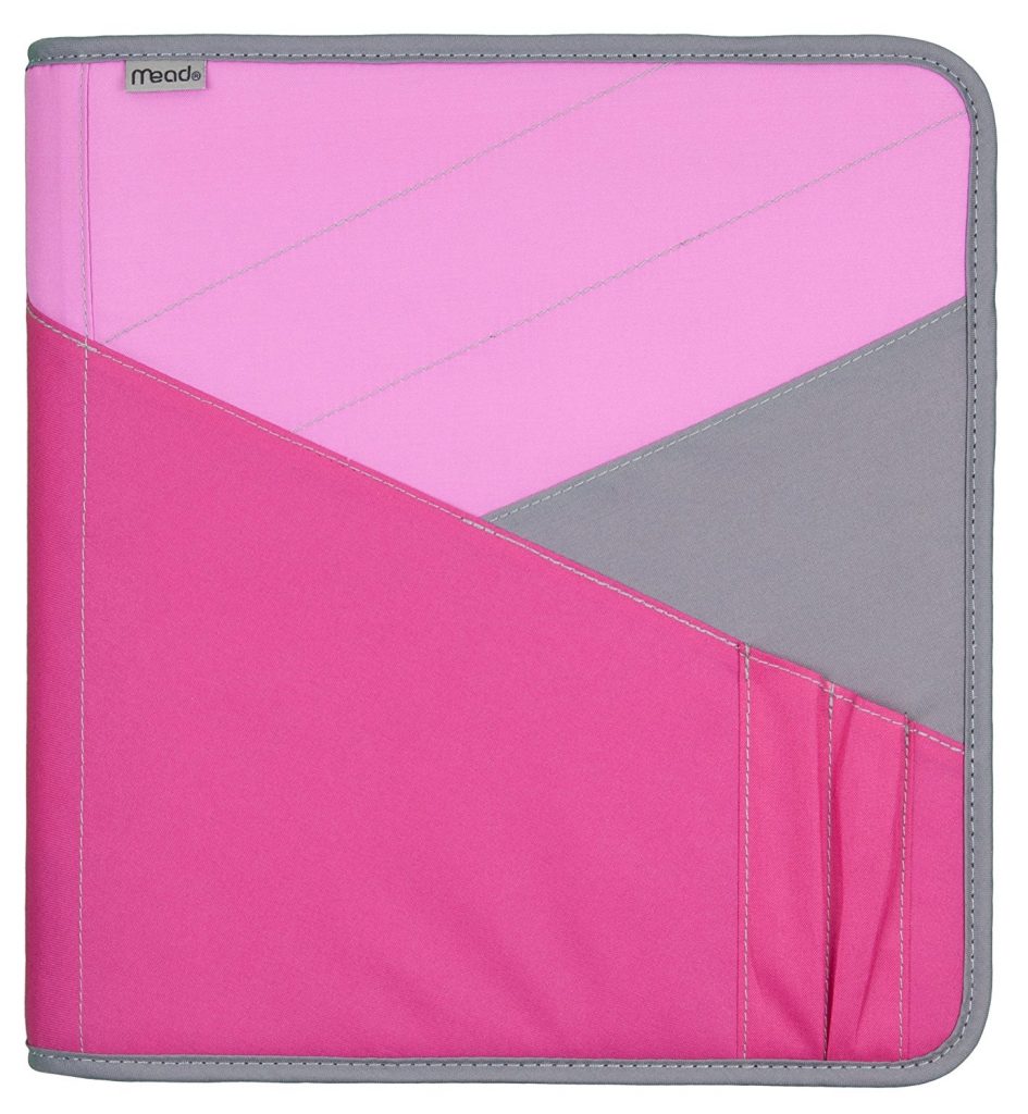 Pink Mead binder, definitely one of many  back-to-school must-haves.