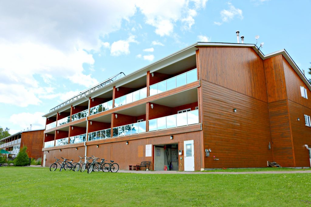 A look of the rental building where you can pick up everything you need from bikes to life jackets. 