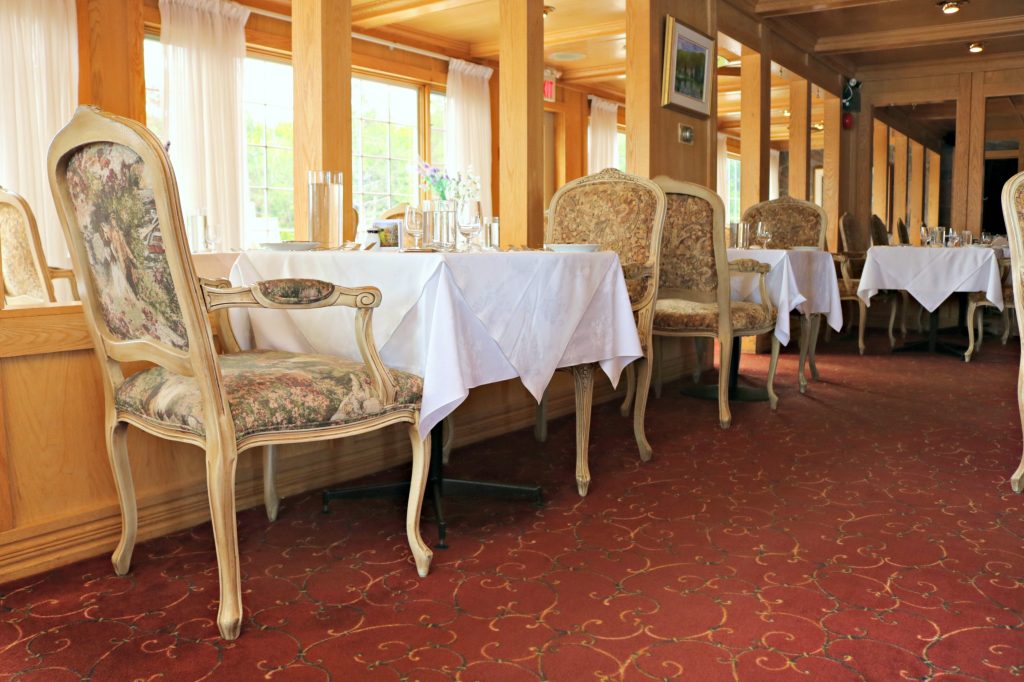 A table for two at the Couples Resort restaurant. 