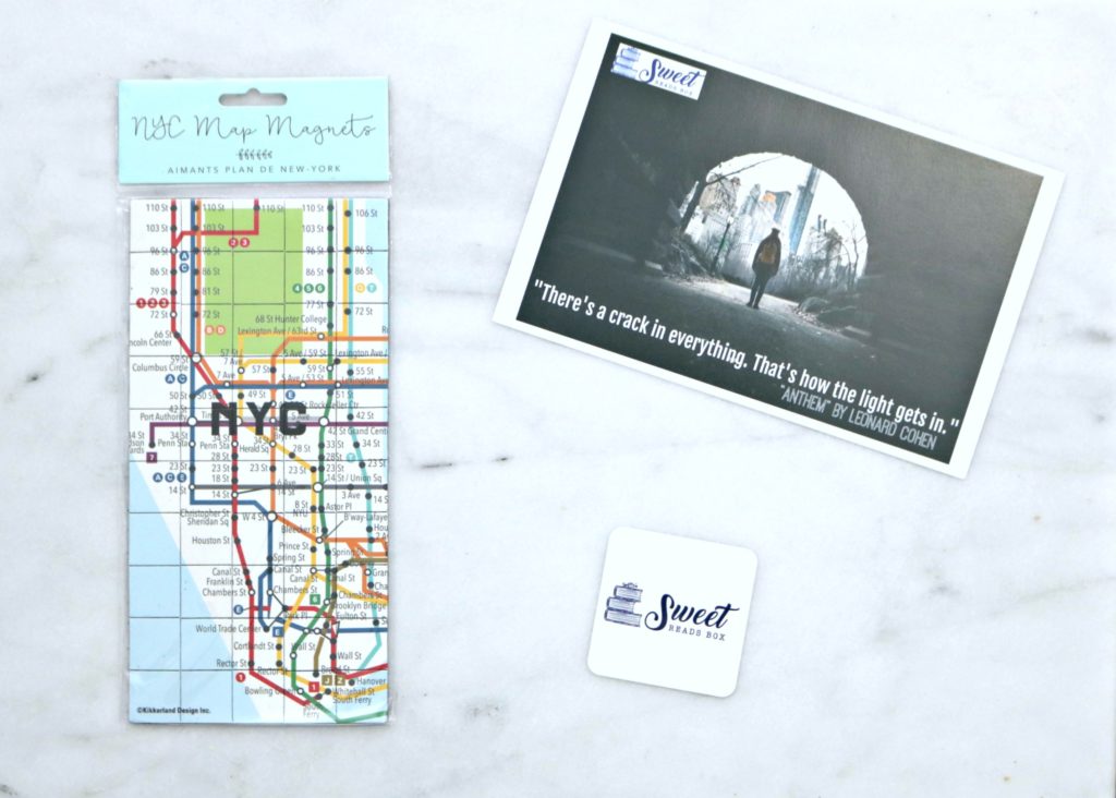 A magnet map of NYC. Enjoy Me Time with a Sweet Reads Box Every Month.!