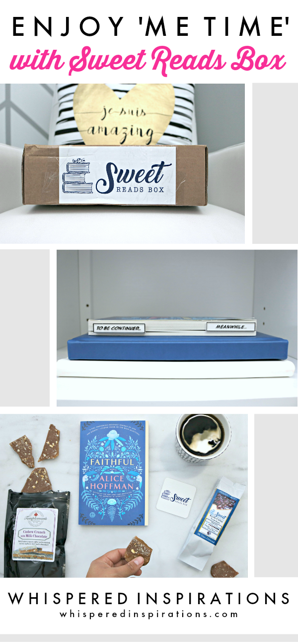Enjoy me time with a Sweet Reads Box! A subscription box that sends a top best-seller book, and other goodies that bookworms only dream about!