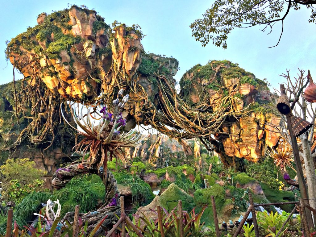 The floating mountains of Pandora at Animal Kingdom.